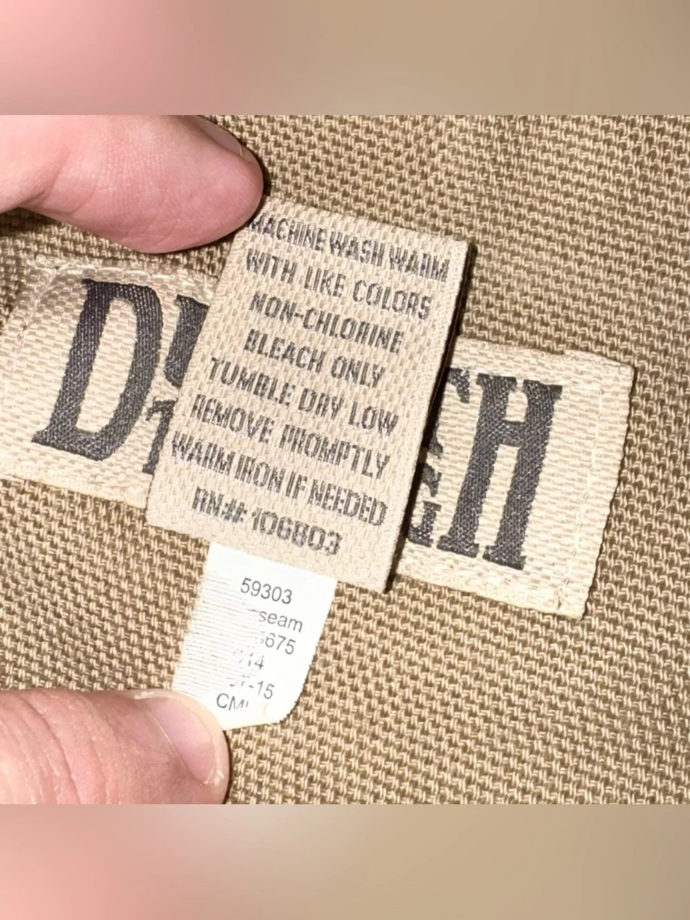 Duluth Trading Co Carpenter Cargo Khaki Heavyweight Army Workwear Shorts Mens 40